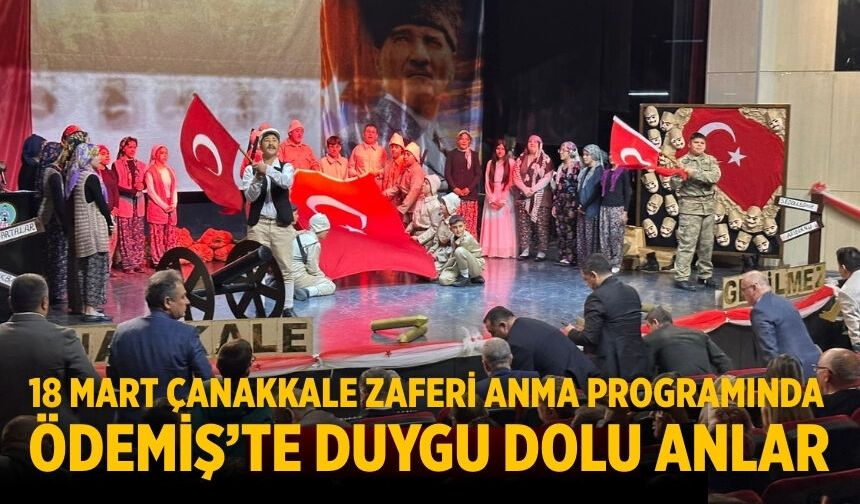 18 Mart Çanakkale Zaferi Anma Programında Ödemiş’te Duygu Dolu Anlar