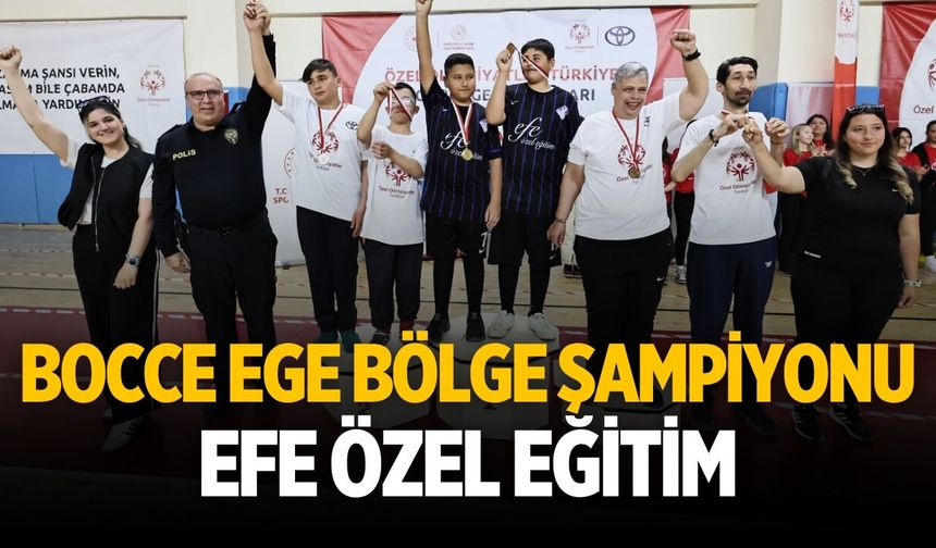 Bocce Ege Bölge  Şampiyonu Efe Özel Eğitim