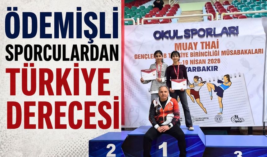 ÖDEMİŞLİ SPORCULARDAN TÜRKİYE DERECESİ