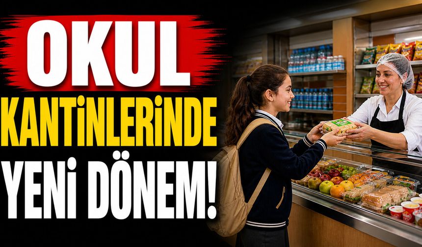 Okul kantinlerinde yeni dönem!