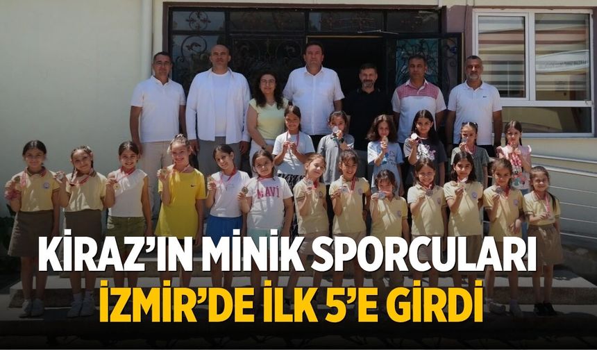 Kiraz’ın Minik Sporcuları İzmir’de İlk 5’e Girdi