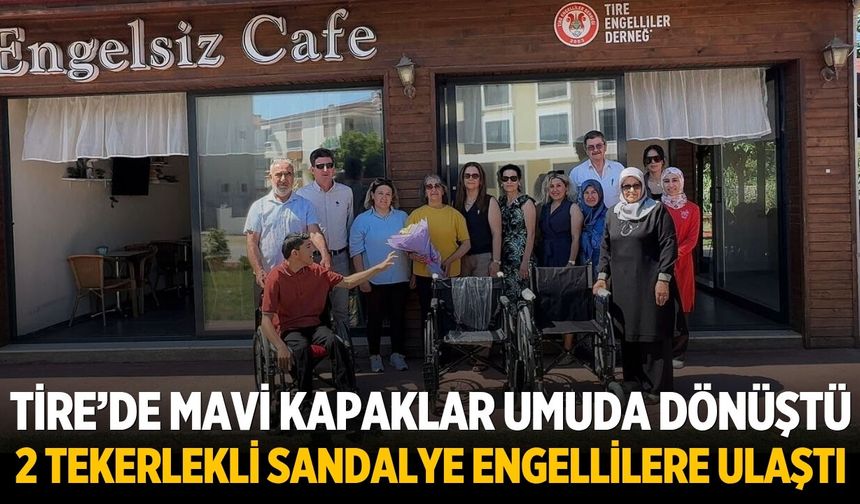 Tire’de Mavi Kapaklar Umuda Dönüştü 2 Tekerlekli Sandalye Engellilere Ulaştı