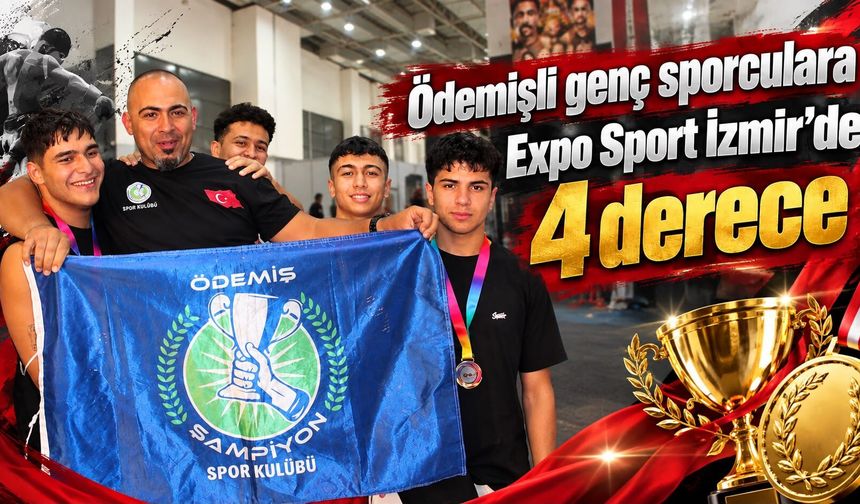 Ödemişli genç sporculara Expo Sport İzmir’de 4 derece