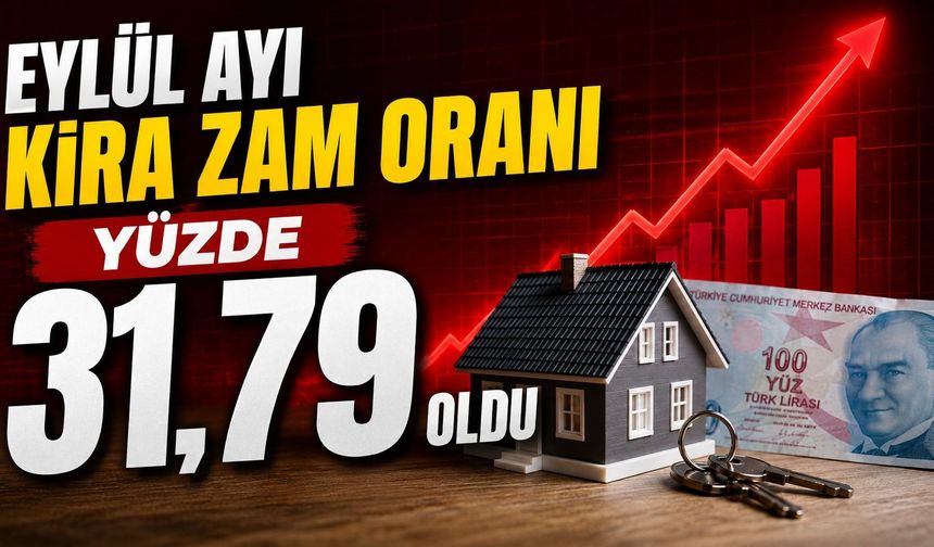 Eylül ayı kira zam oranı yüzde 31,79 oldu
