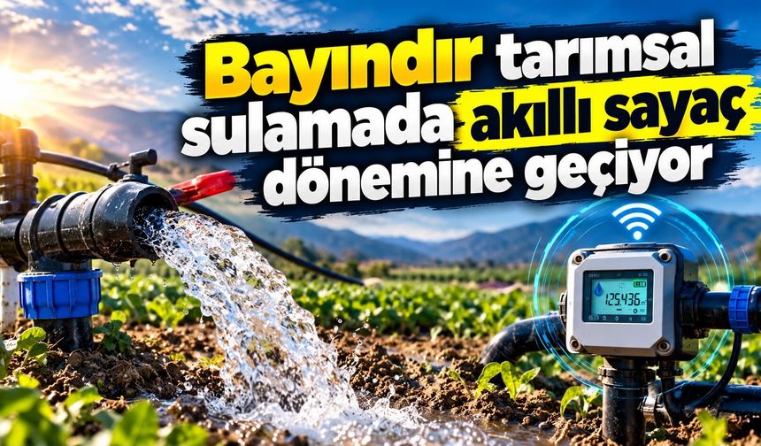 Bayındır tarımsal sulamada akıllı sayaç dönemine geçiyor