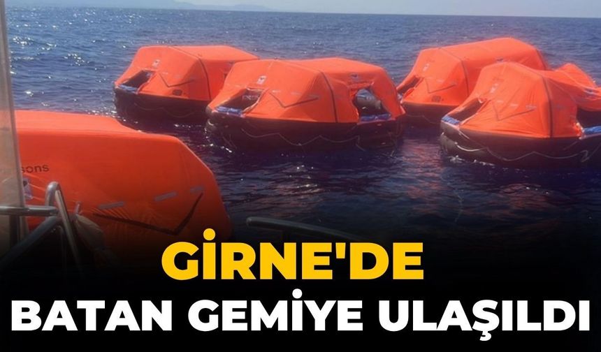 Girne'de batan gemiye ulaşıldı