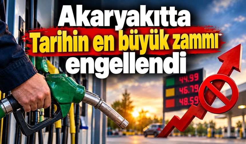 Akaryakıtta Tarihin en büyük zammı engellendi