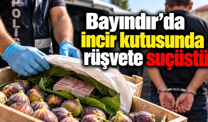 Bayındır’da incir kutusunda rüşvete suçüstü