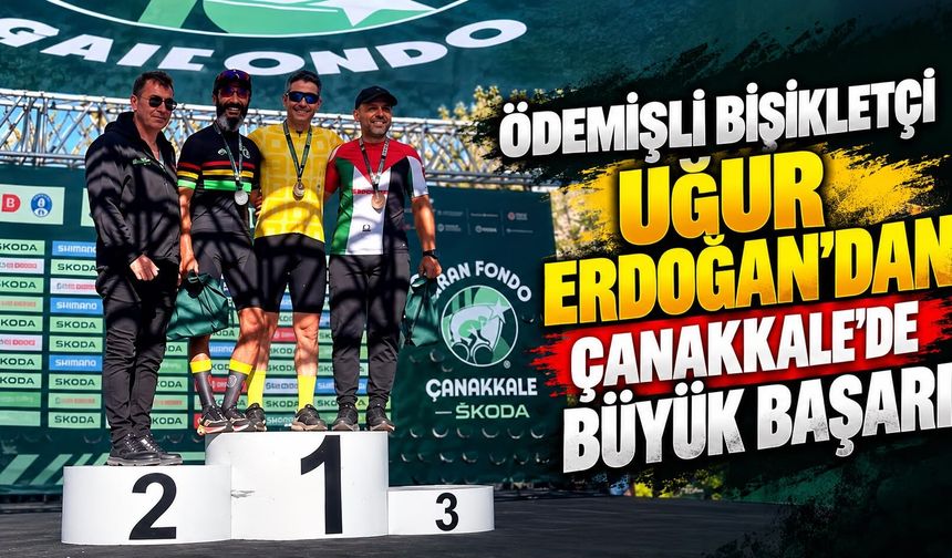 Ödemişli bisikletçi Uğur Erdoğan’dan Çanakkale’de büyük başarı