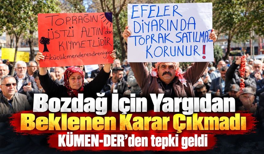 Bozdağ İçin Yargıdan Beklenen Karar Çıkmadı KÜMEN-DER’den tepki geldi