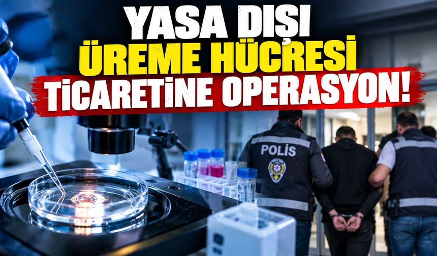 Yasa dışı üreme hücresi ticaretine operasyon!