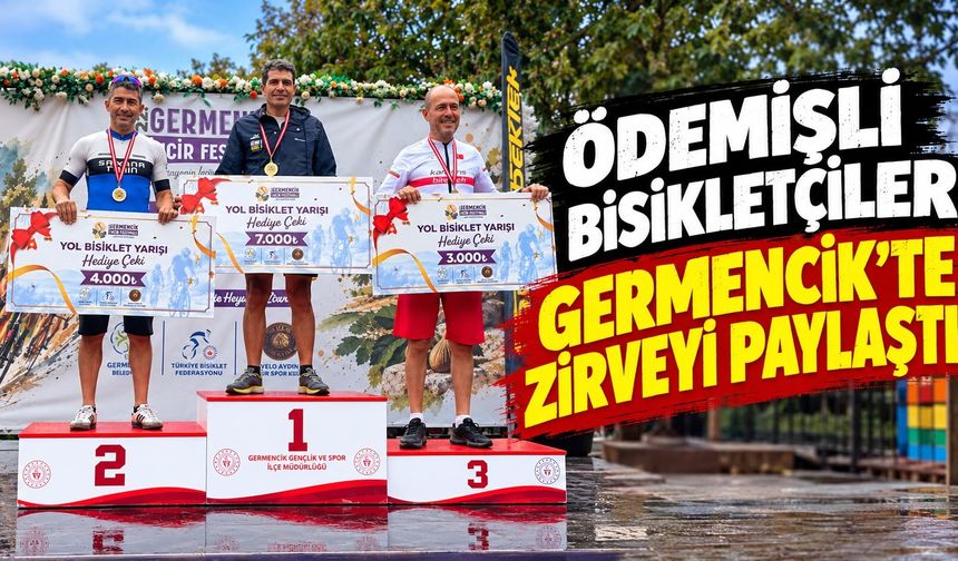 Ödemişli bisikletçiler Germencik’te zirveyi paylaştı