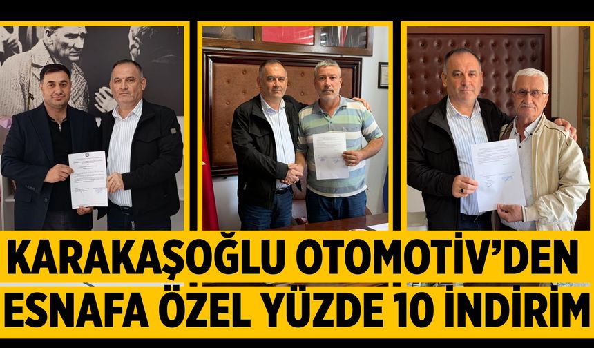 Karakaşoğlu Otomotiv’den Esnafa Özel Yüzde 10 İndirim