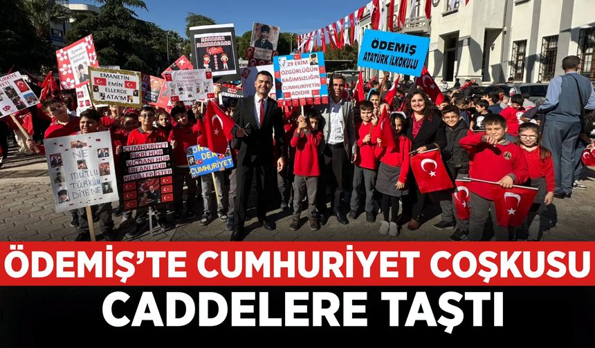 Ödemiş’te Cumhuriyet Coşkusu Caddelere Taştı