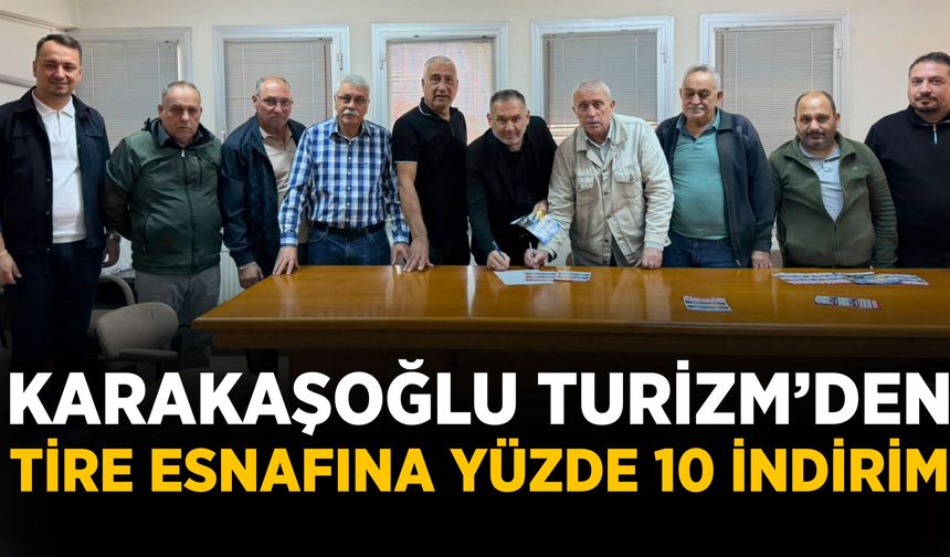 Karakaşoğlu Turizm’den Tire Esnafına Yüzde 10 İndirim