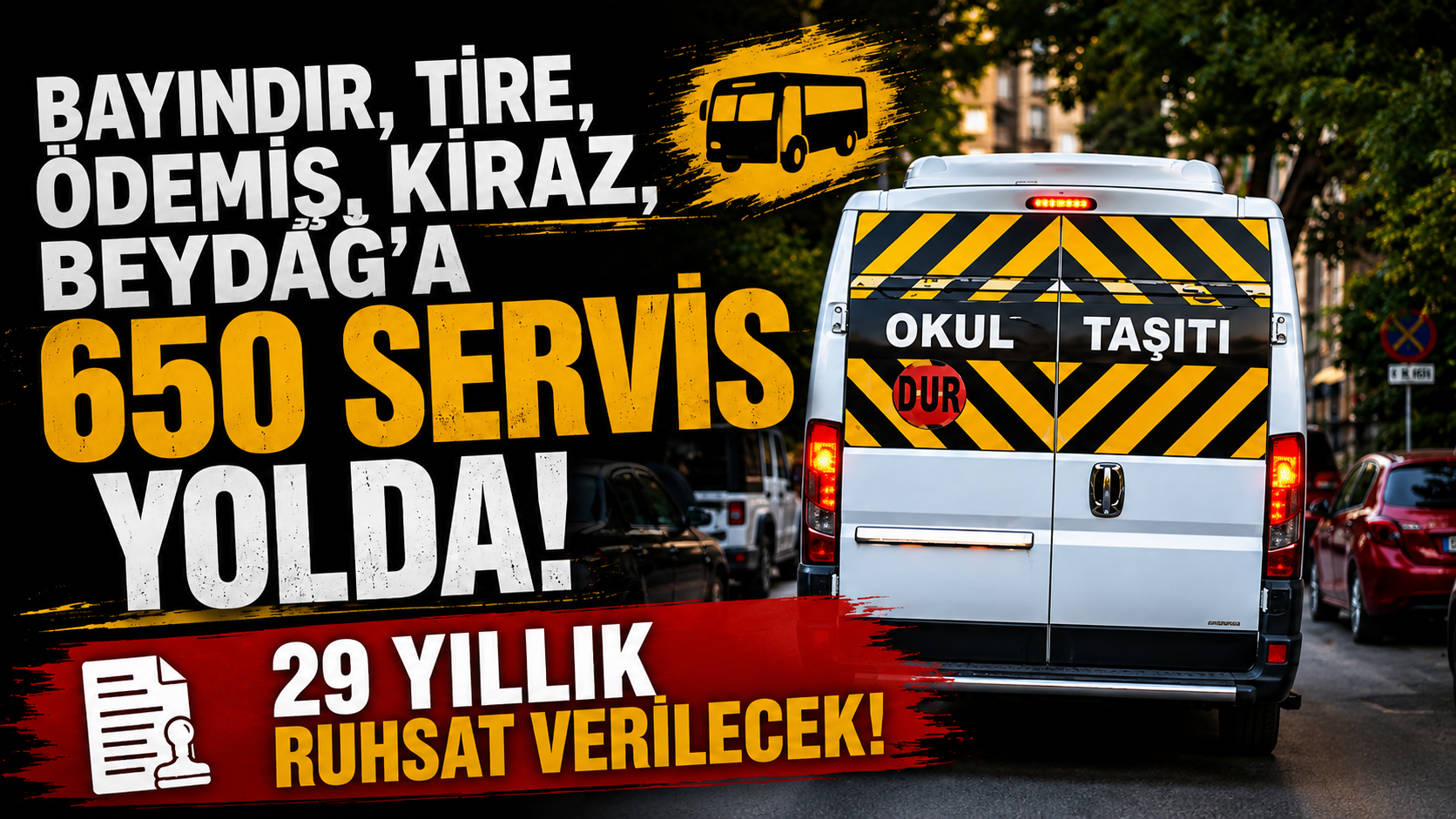 Bayındır, Tire, Ödemiş, Kiraz, Beydağ'a 650 servis yolda! 29 yıllık ruhsat verilecek!