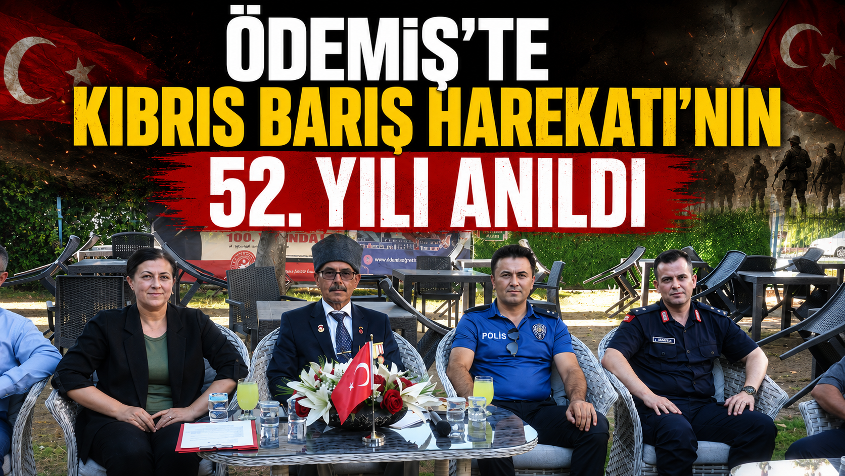Ödemiş'te Kıbrıs Barış Harekatı'nın 52. Yılı Anıldı
