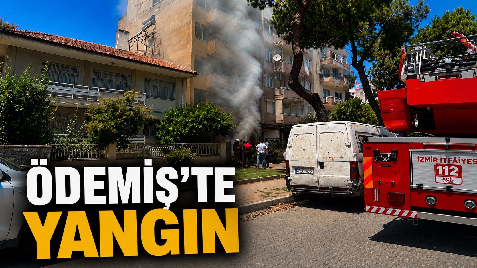 ÖDEMİŞ’TE YANGIN