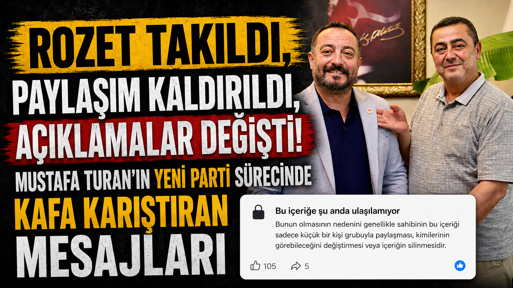 Rozet Takıldı, Paylaşım Kaldırıldı, Açıklamalar Değişti!