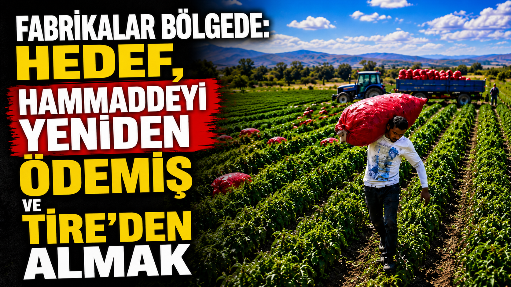 Fabrikalar Bölgede, Hedef Hammaddeyi Yeniden Ödemiş ve Tire’den Almak