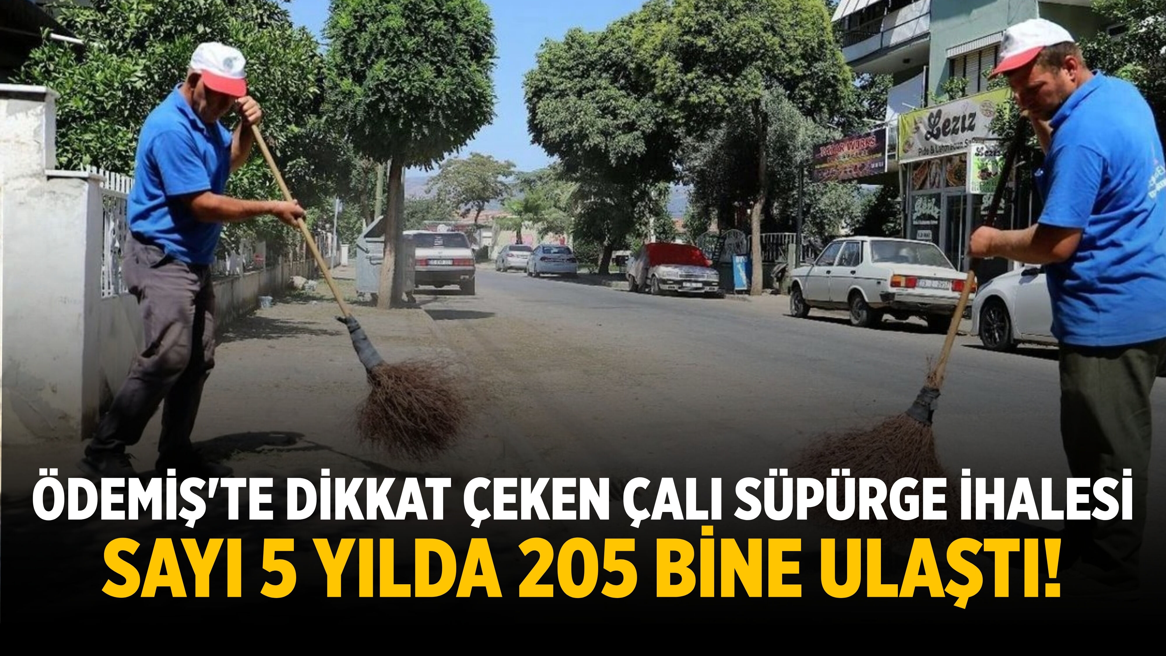Ödemiş'te dikkat çeken çalı süpürge ihalesi Sayı 5 yılda 205 bine ulaştı!