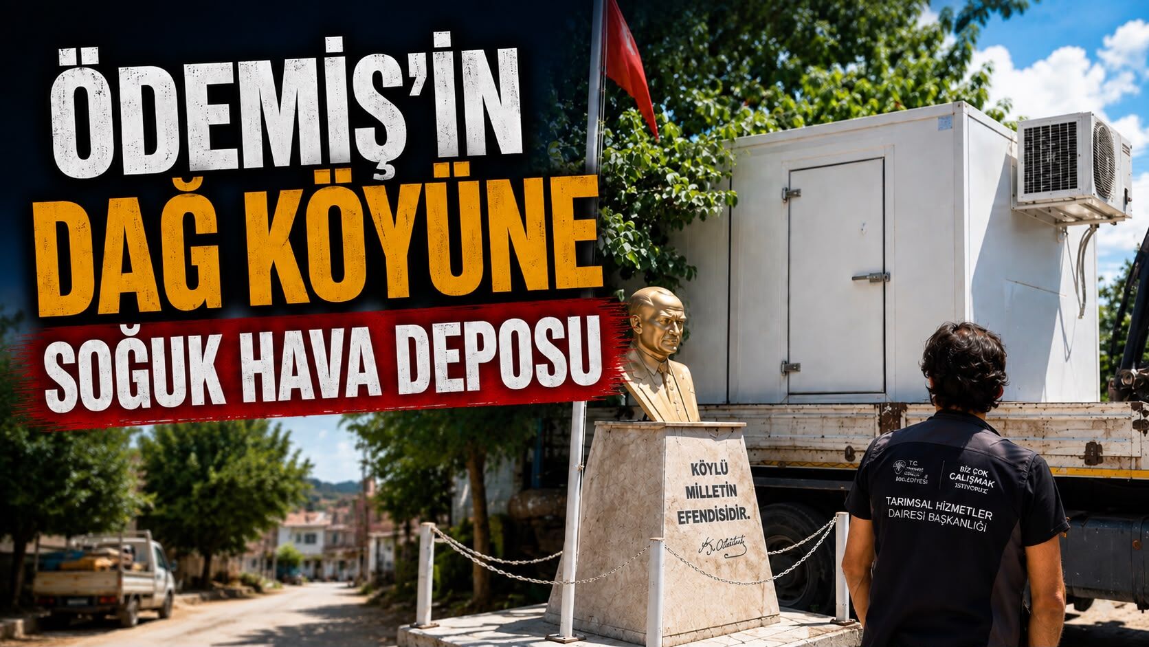 Ödemiş’in dağ köyüne soğuk hava deposu