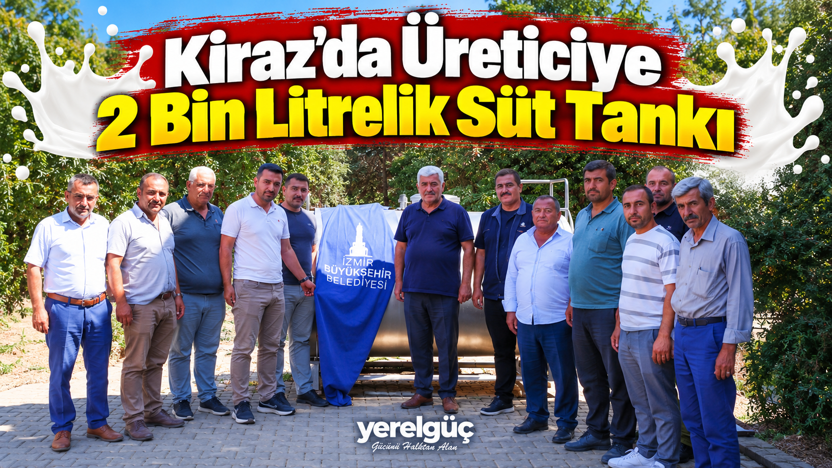 Kiraz’da Üreticiye 2 Bin Litrelik Süt Tankı