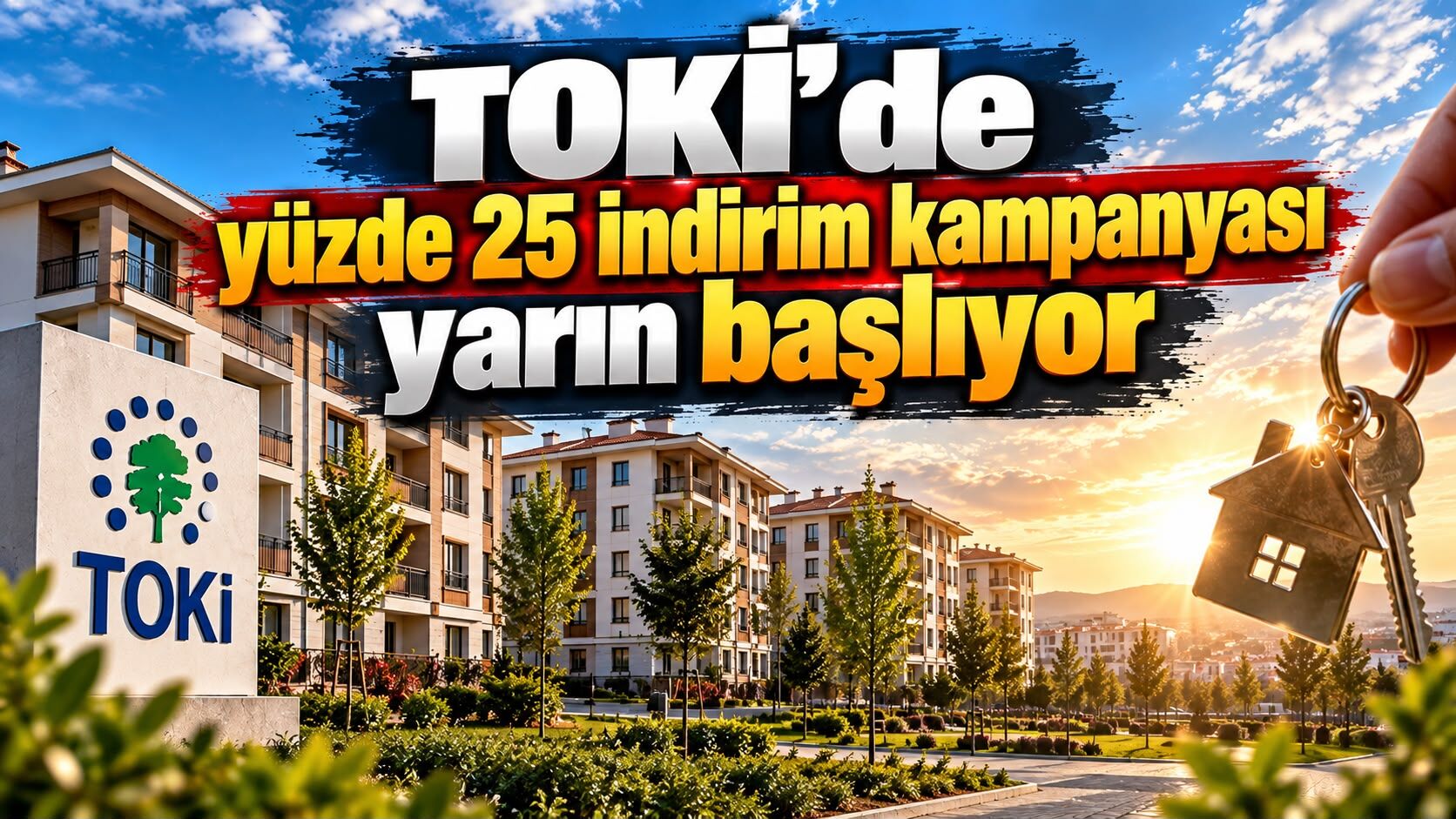 TOKİ’de yüzde 25 indirim kampanyası yarın başlıyor
