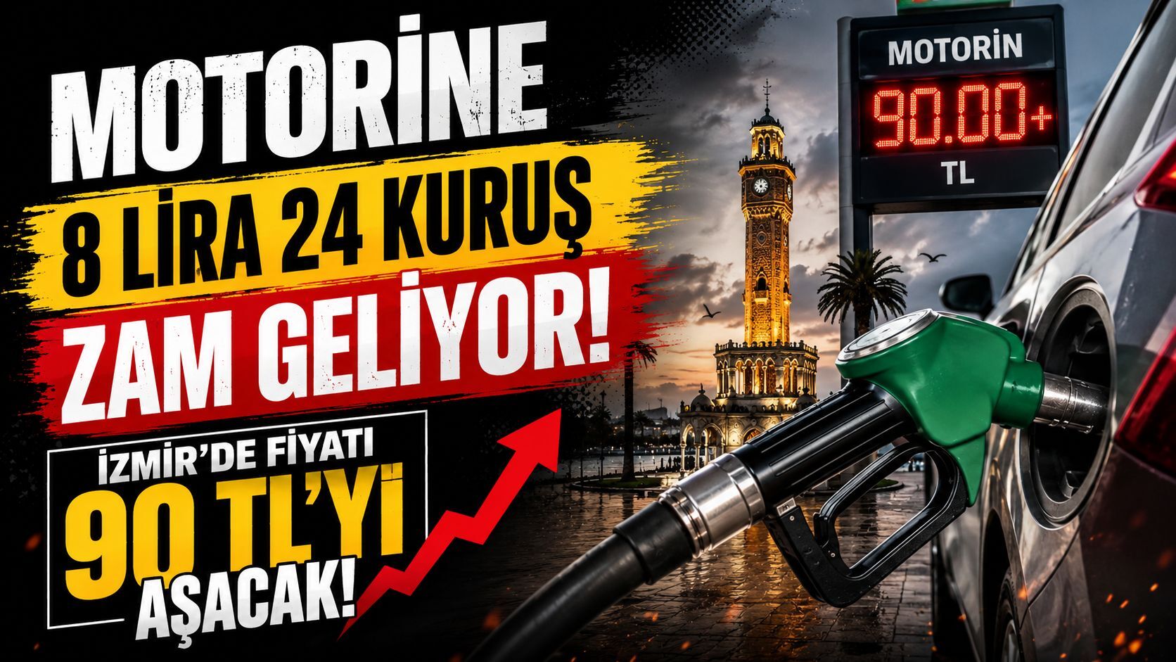 Motorine 8 lira 24 kuruş zam geliyor! İzmir'de fiyatı 90 TL'yi aşacak