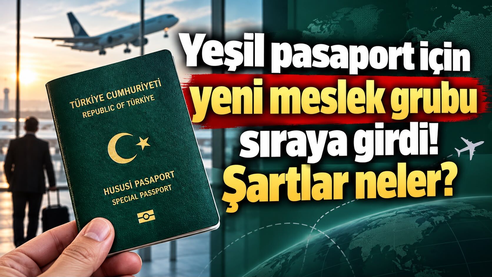 Yeşil pasaport için yeni meslek grubu sıraya girdi! Şartlar neler?