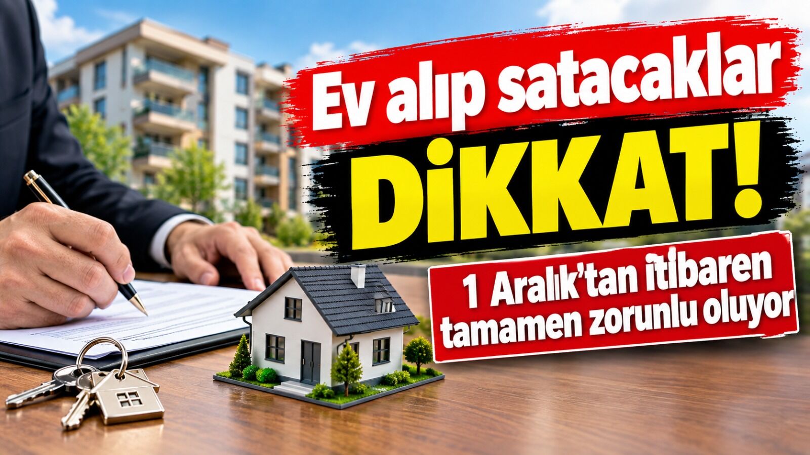 Ev alıp satacaklar dikkat! 1 Aralık'tan itibaren tamamen zorunlu oluyor