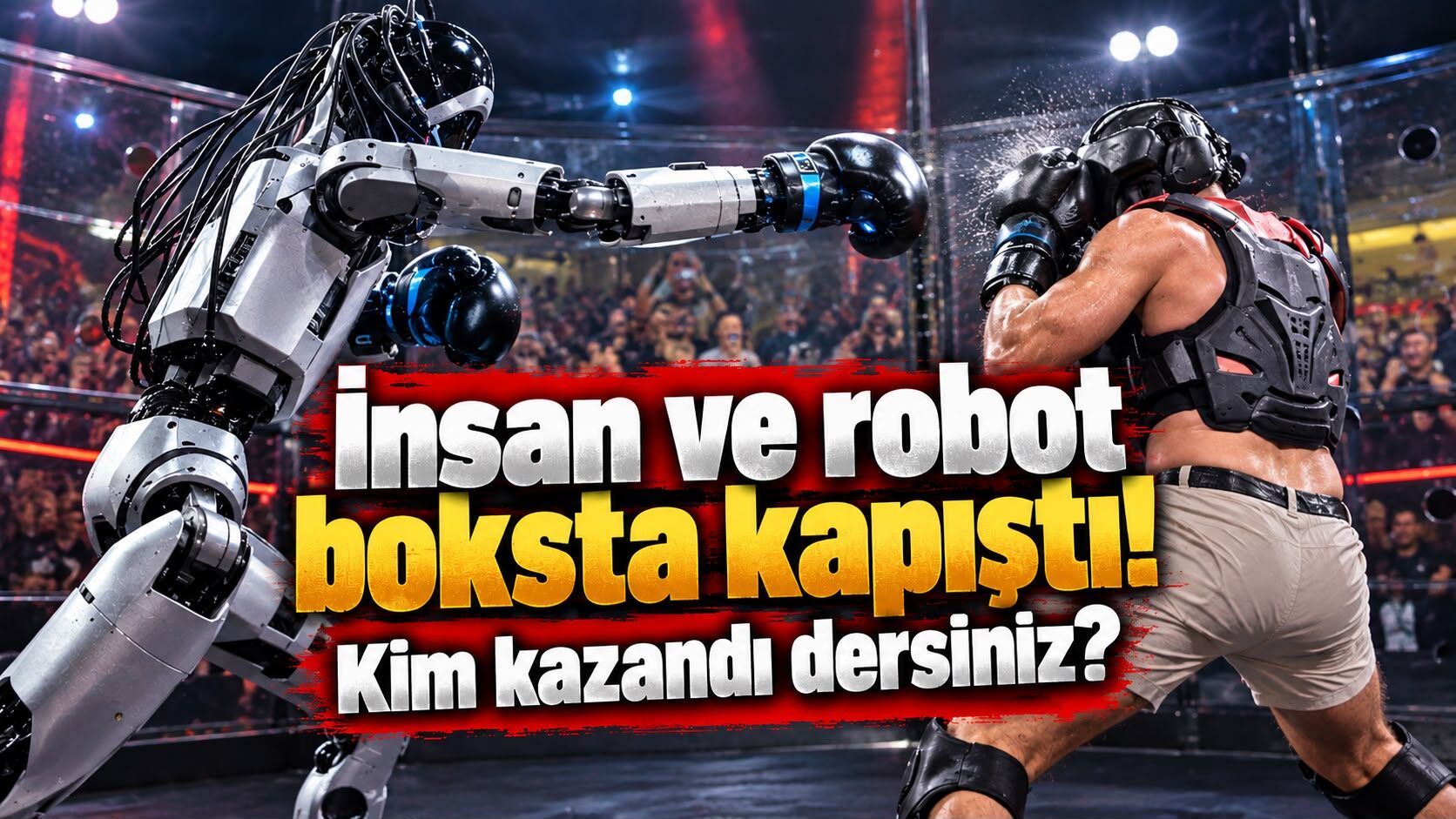 İnsan ve robot boksta kapıştı! Kim kazandı dersiniz?