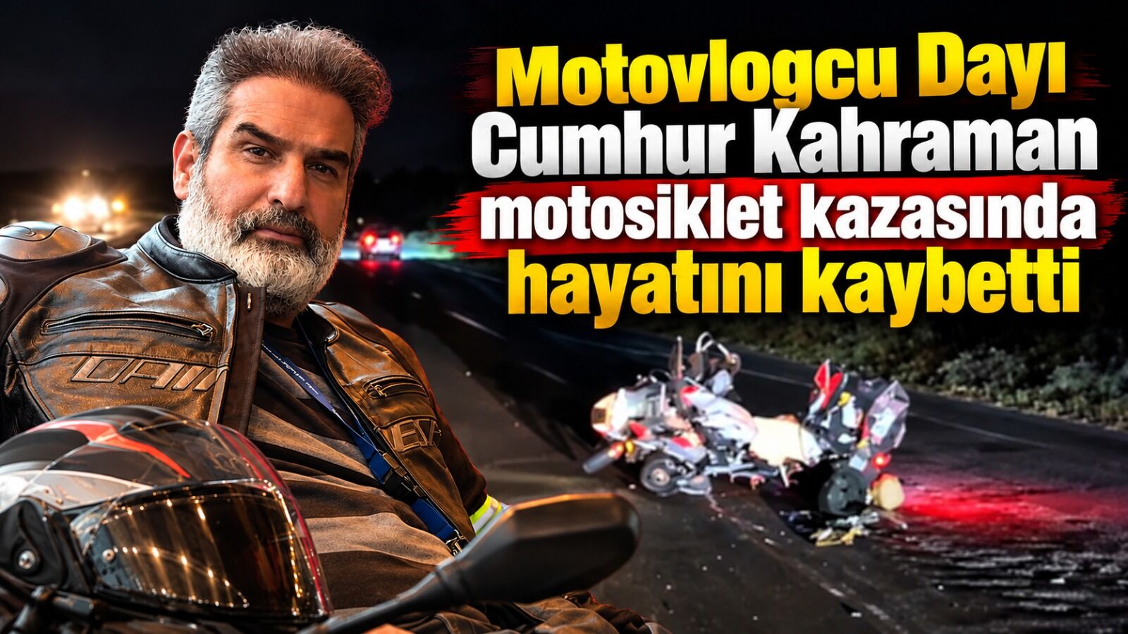 Motovlogcu Dayı Cumhur Kahraman motosiklet kazasında hayatını kaybetti