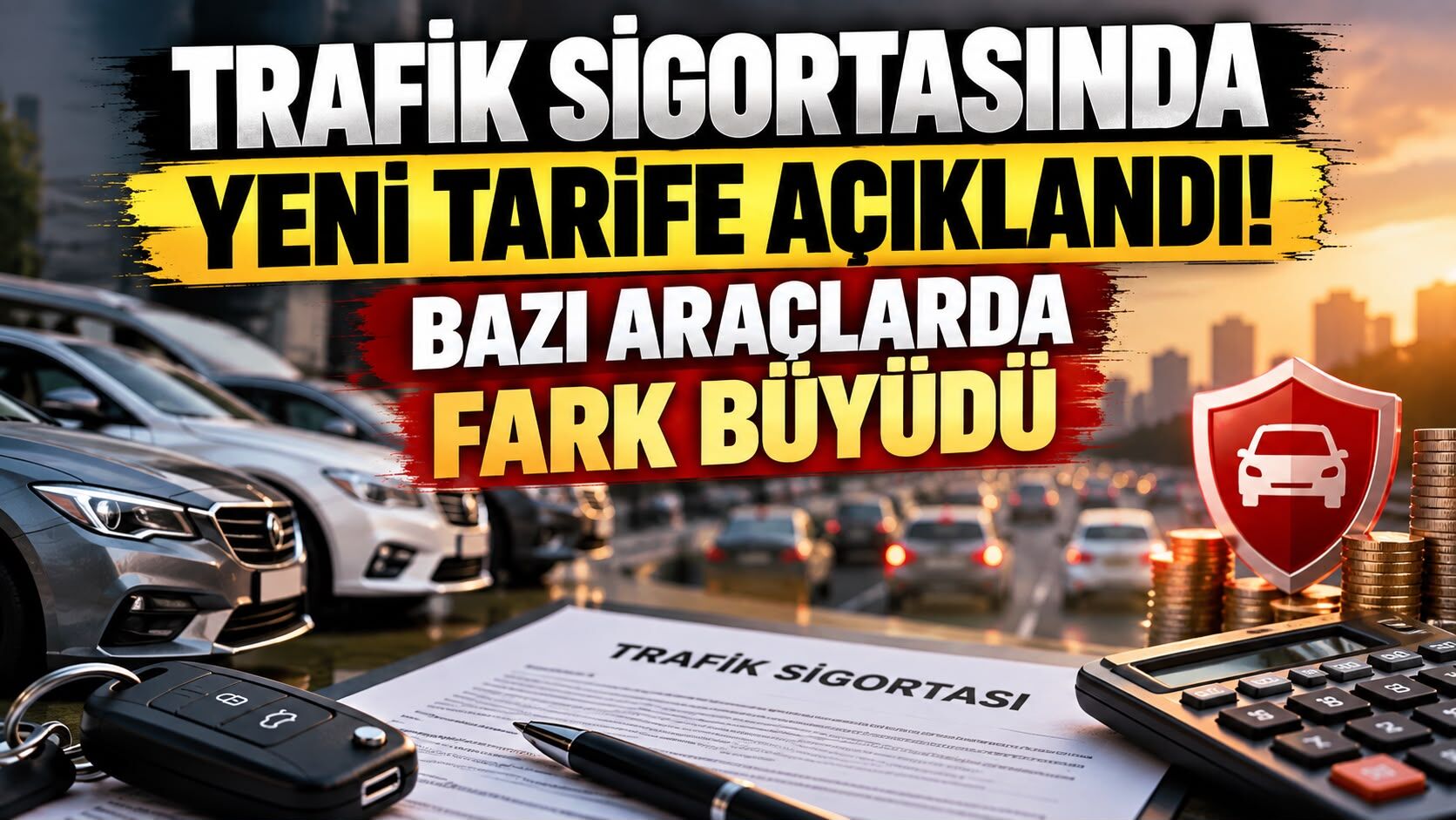 Trafik sigortasında yeni tarife açıklandı! Bazı araçlarda fark büyüdü