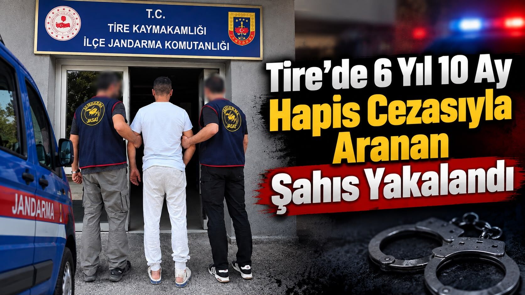 Tire’de 6 Yıl 10 Ay Hapis Cezasıyla Aranan Şahıs Yakalandı