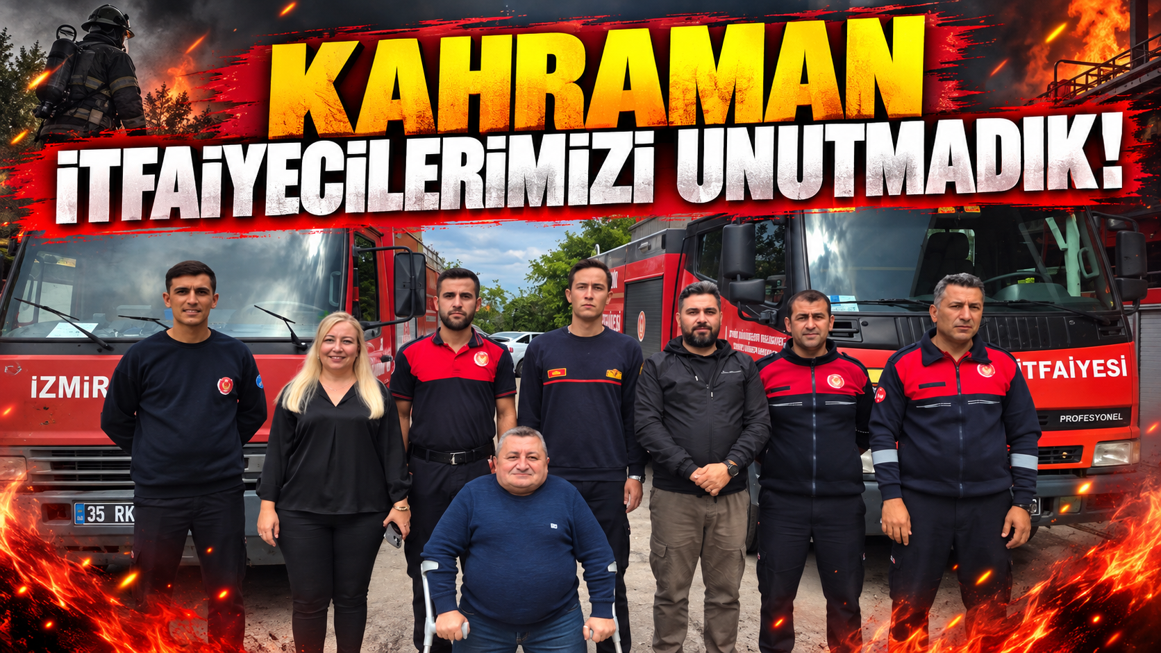KAHRAMAN İTFAİYECİLERİMİZİ UNUTMADIK!