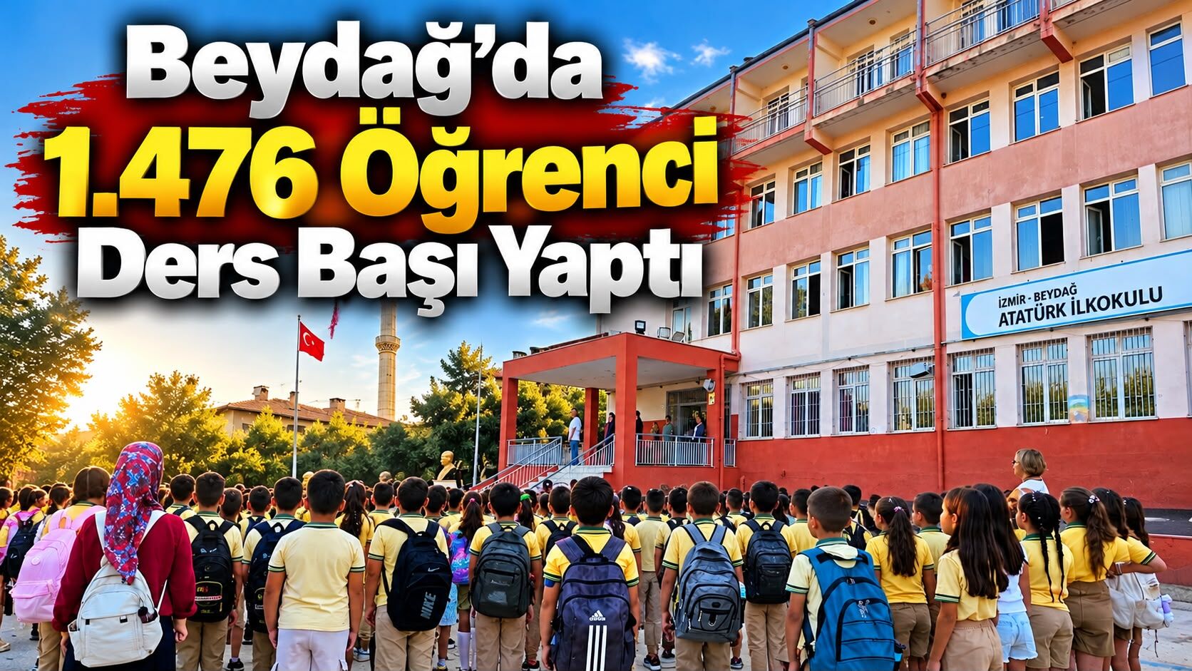 Beydağ’da 1.476 Öğrenci Ders Başı Yaptı