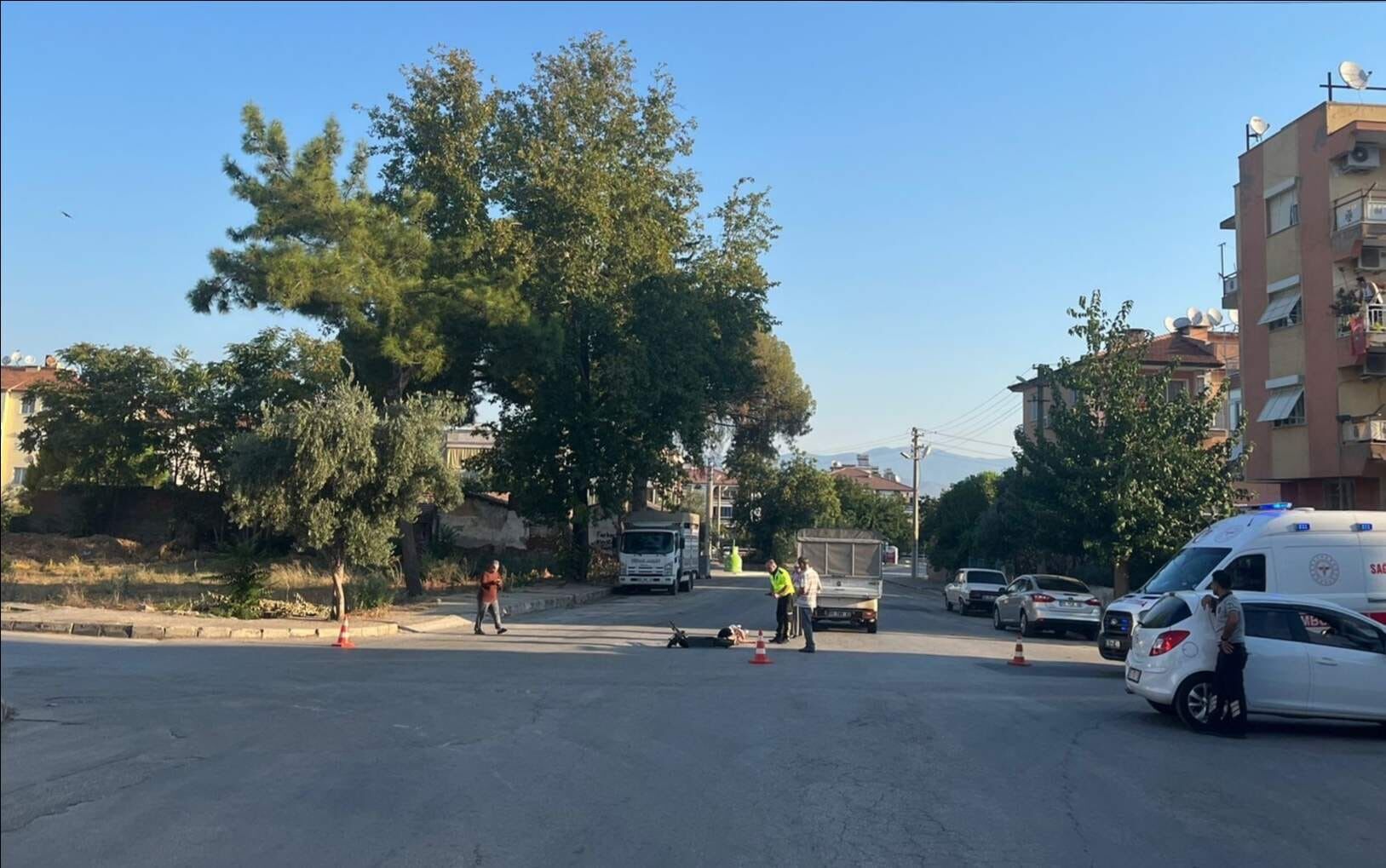 Tire’de Elektrikli Scooter Kazası 13 Yaşındaki Sürücü Yaralandı