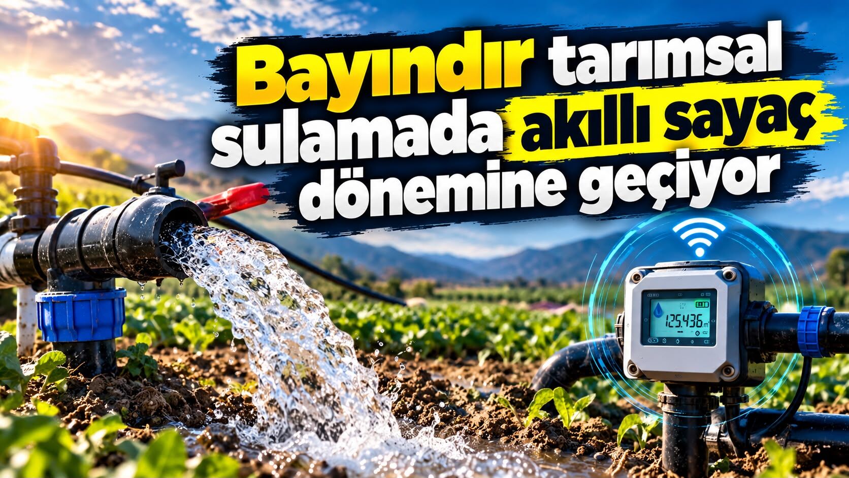 Bayındır tarımsal sulamada akıllı sayaç dönemine geçiyor