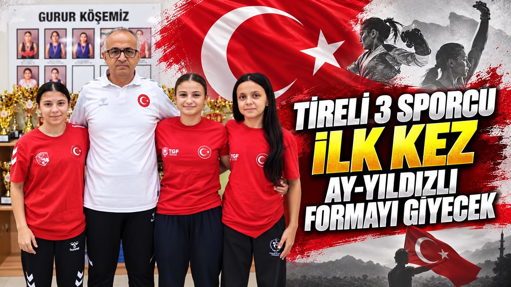 Tireli 3 Sporcu İlk Kez Ay-Yıldızlı Formayı Giyecek
