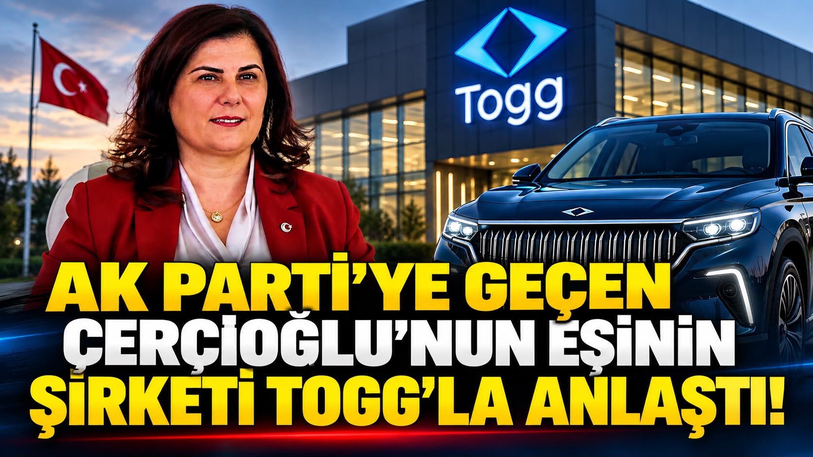 AK Parti’ye geçen Çerçioğlu’nun eşinin şirketi TOGG’la anlaştı!