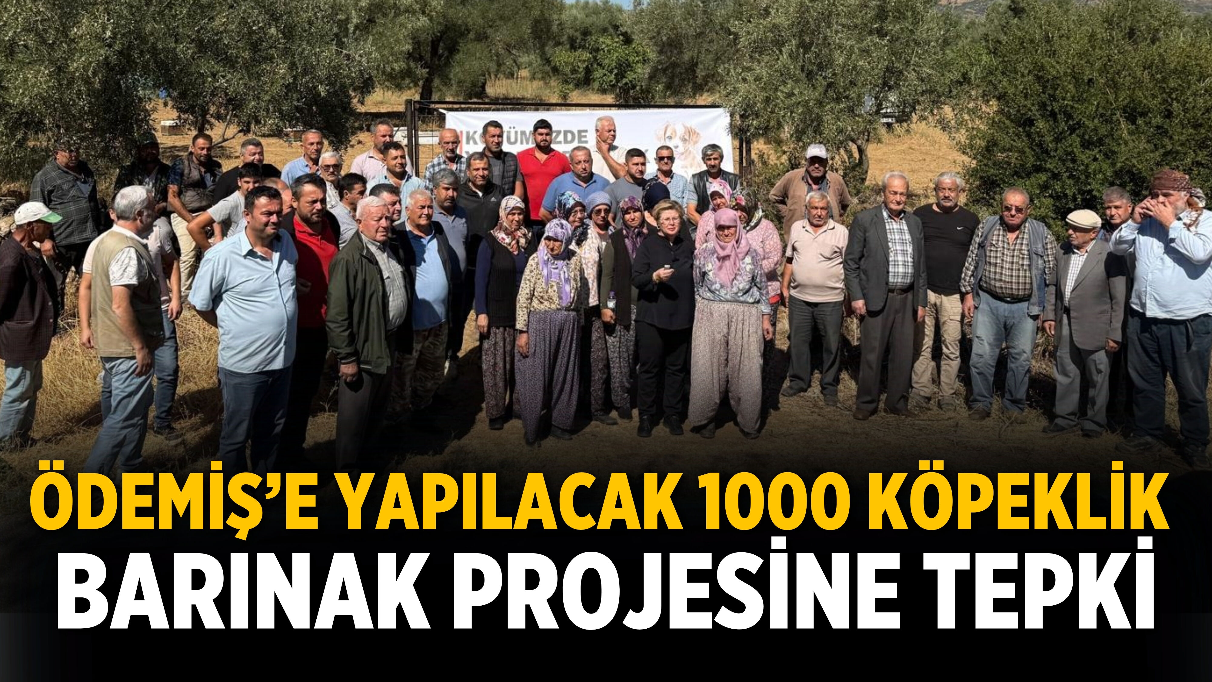 ÖDEMİŞ’E YAPILACAK 1000 KÖPEKLİK BARINAK PROJESİNE TEPKİ