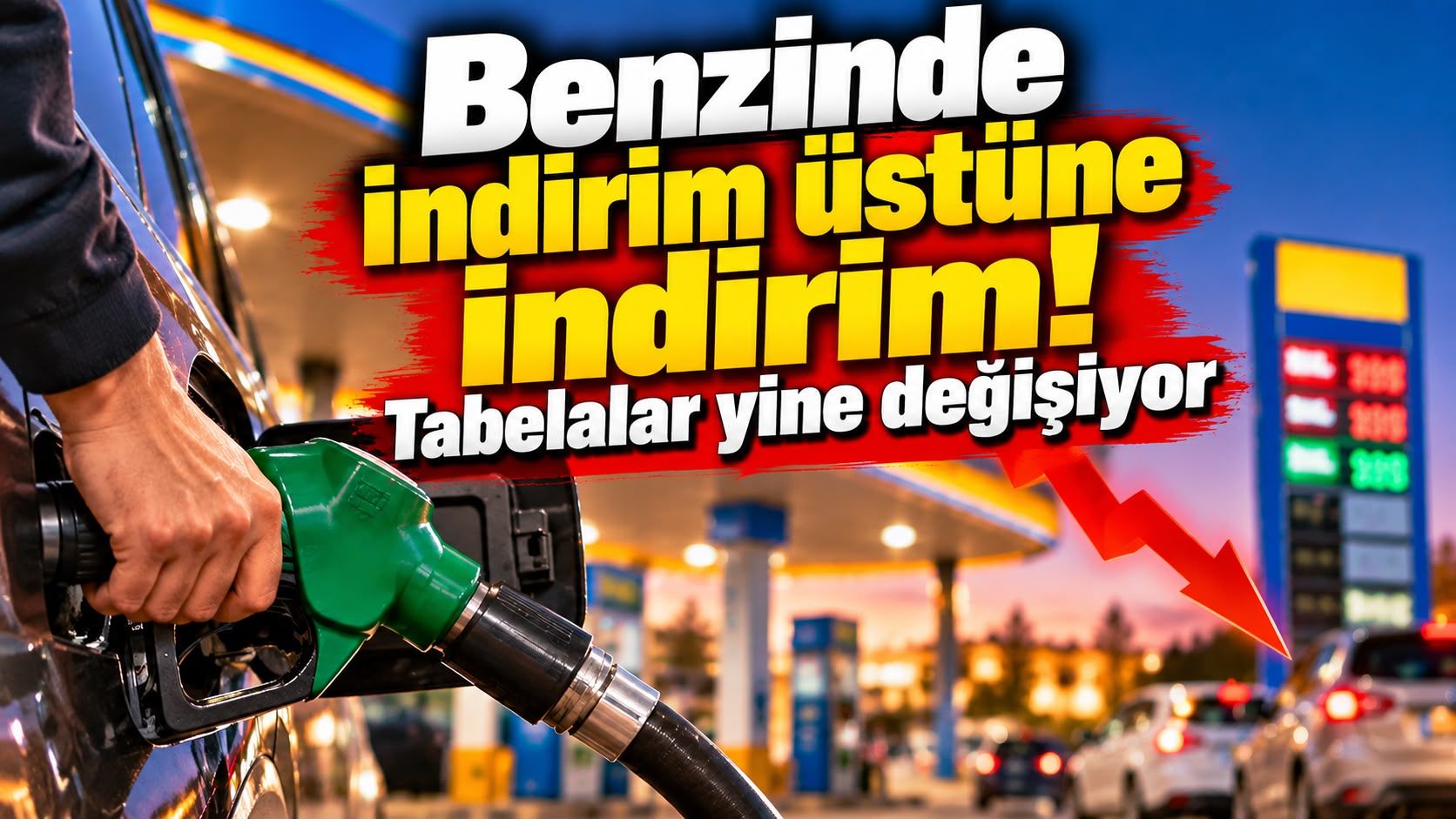 Benzinde indirim üstüne indirim! Tabelalar yine değişiyor