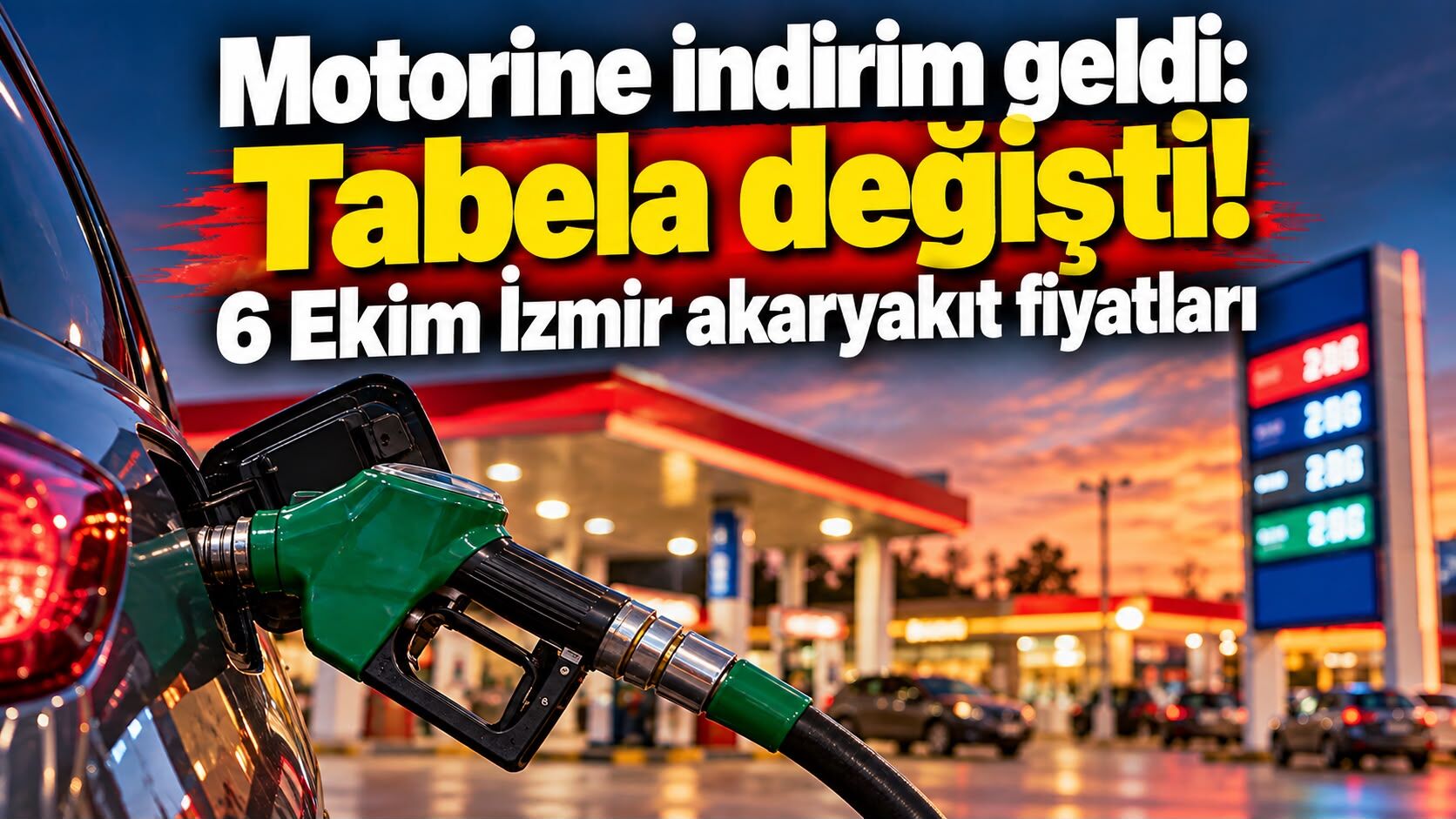 Motorine indirim geldi: Tabela değişti! 6 Ekim İzmir akaryakıt fiyatları