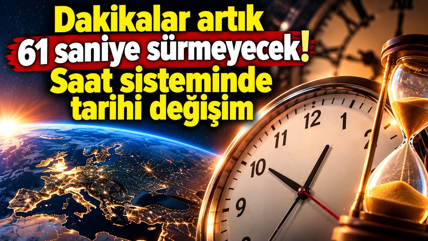 Dakikalar artık 61 saniye sürmeyecek! Saat sisteminde tarihi değişim
